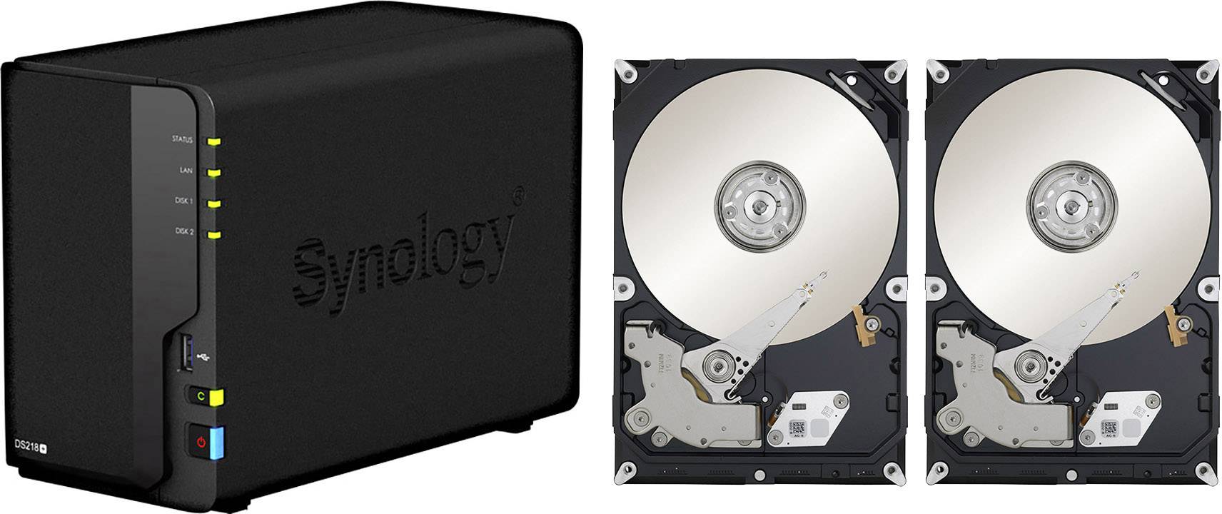 Synology DiskStation DS218+-8TB-BC NAS server 8 TB 2 Bay built-in 2x 4TB
