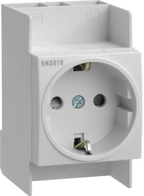 Hager SNS016  Flush-mount socket   Protection class II White