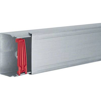 Metal profile with a red plastic component at one end, suitable for constructing plasterboard walls or similar structures.
