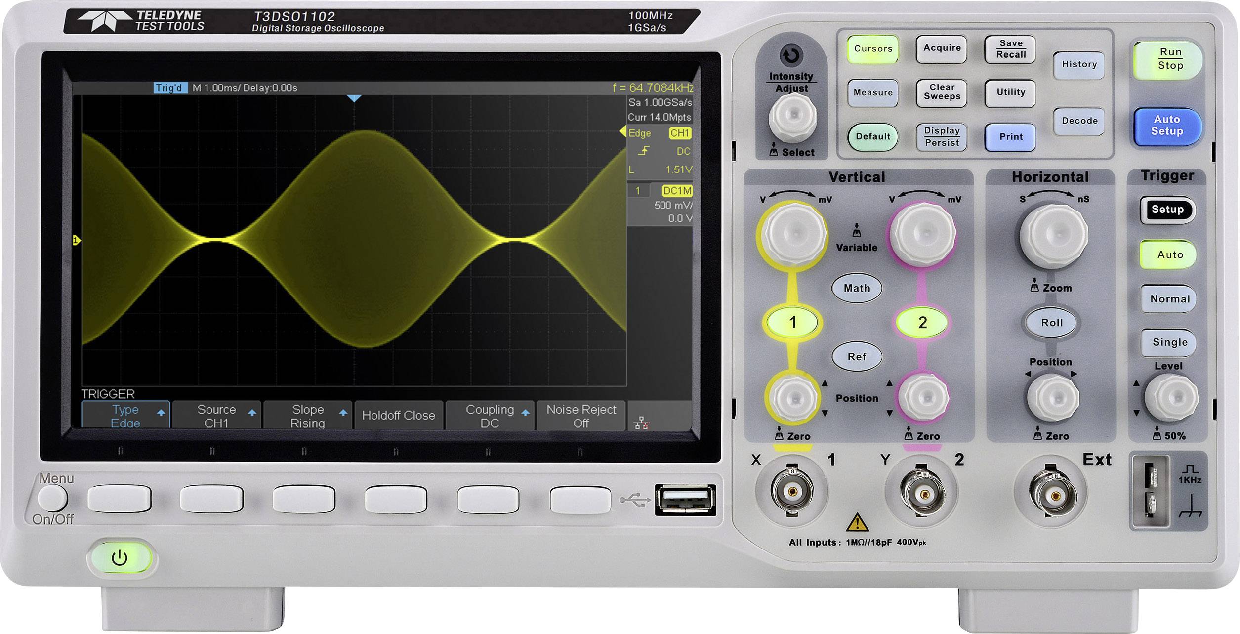 Teledyne Test Tools T3DSO1104 100 MHz Digital Oscilloscope Four Channel Teledyne Test Tools T3DSO1104 100 MHz Digital Oscilloscope Four Channel