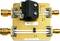 Electronic circuit with multiple connections and components. Gold-coloured printed circuit board with the inscription '922035-00' and 'Teledyne'.
