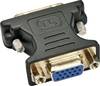 LINDY 41199 VGA / DVI Adapter [1x VGA plug - 1x DVI plug 17-pin] Black
