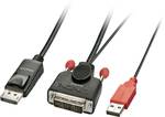 Lindy Converter Cable DVI-D to display port, 1m (only in this direction)