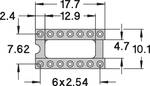 Preci Dip 110-83-314-41-001101 IC socket Contact spacing: 7.62 mm Number of pins: 14 Precision contacts 1 pc(s)