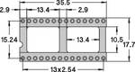 Preci Dip 110-83-628-41-001101 IC socket Contact spacing: 15.24 mm Number of pins: 28 Precision contacts 1 pc(s)