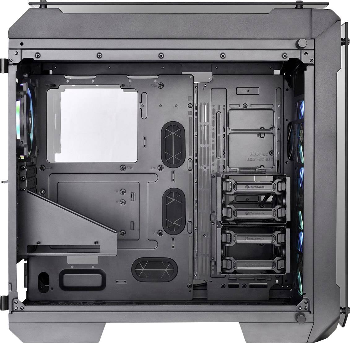 Thermaltake View 71 Tempered Glass Rgb Plus Full Tower Pc Casing Black Rgb 4 Built In Led Fans Window Tool Free Hdd B Conrad Com