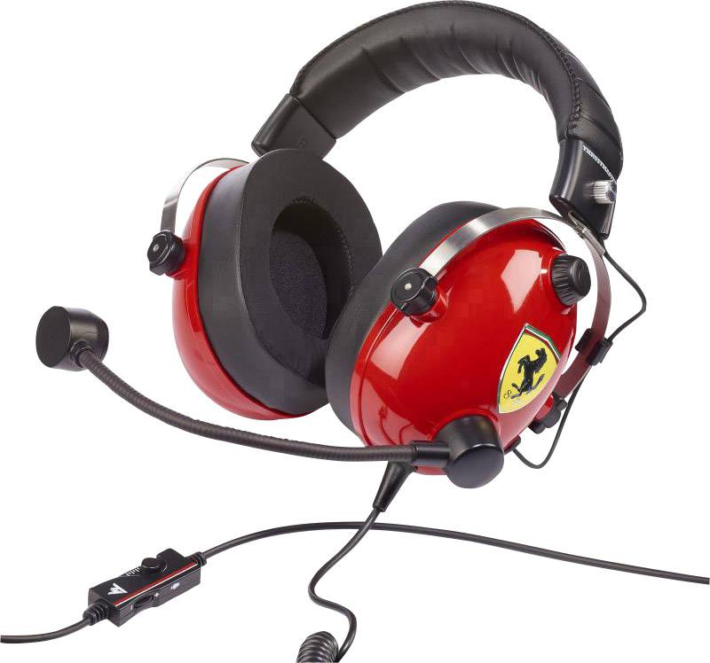 Thrustmaster T.Racing Scuderia Ferrari EDITION Gaming headset 3.5 mm jack Corded Over-the-ear Red