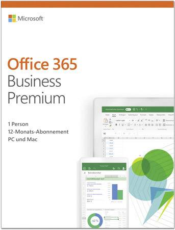 Microsoft Office 365 Business Premium Full version, 1 license Windows, Mac OS, iOS, Android Office package