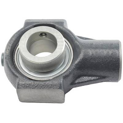 Housing bearing with a grey metal casing and a cylindrical inner ring, used to support rotating shafts in machinery.