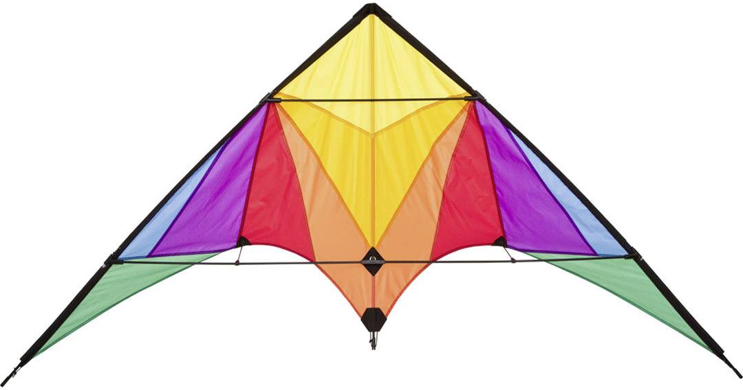 Ecoline Stunt Kite Trigger Rainbow Wingspan 1750 Mm Wind Speed
