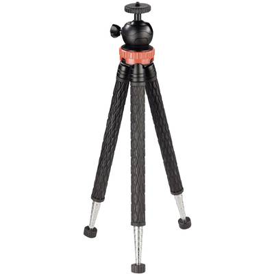 Image of Hama Tripod 1/4 Working height=23 - 105 cm Black, Silver, Red For smartphones and GoPro