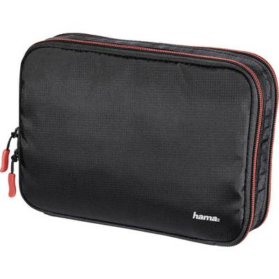 Black zip-up sleeve with a small white 'hama' logo in the corner, red accents, rectangular shape.