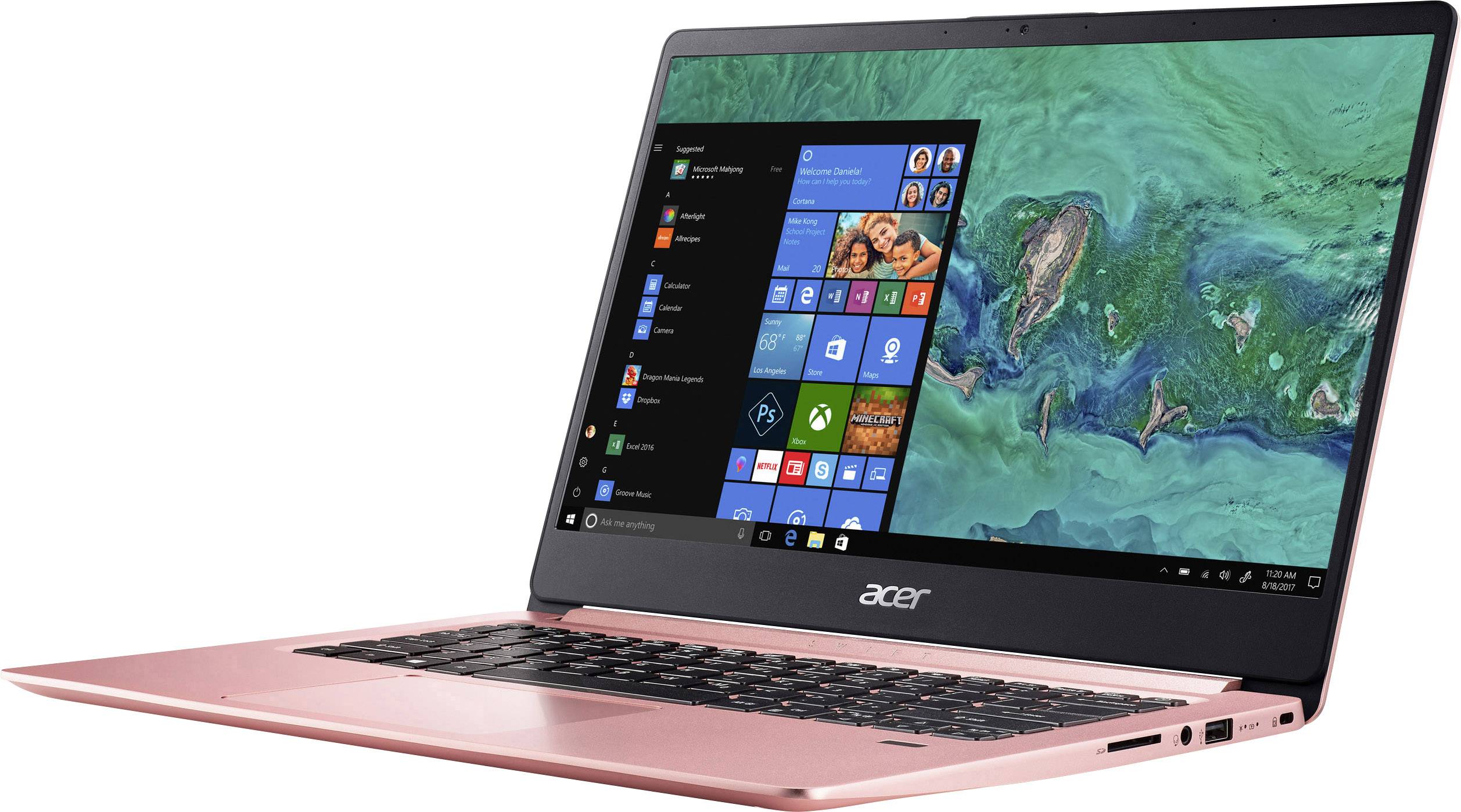 Acer Laptop 35 6 Cm 14 0 Inch Full Hd Intel Pentium Silver N5000 64 Gb Ssd Intel Uhd Graphics 605 Pink Nx Gzm Conrad Com