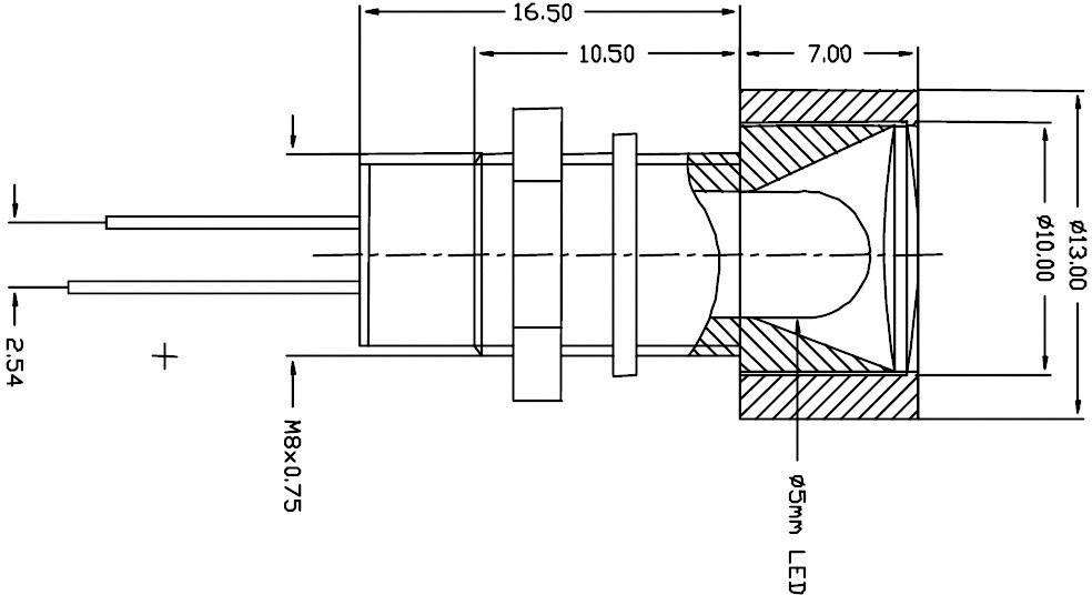 Vossloh Schwabe WU-I-5L WU-I-5L Metal Suitable for LED 5 mm Screw-1