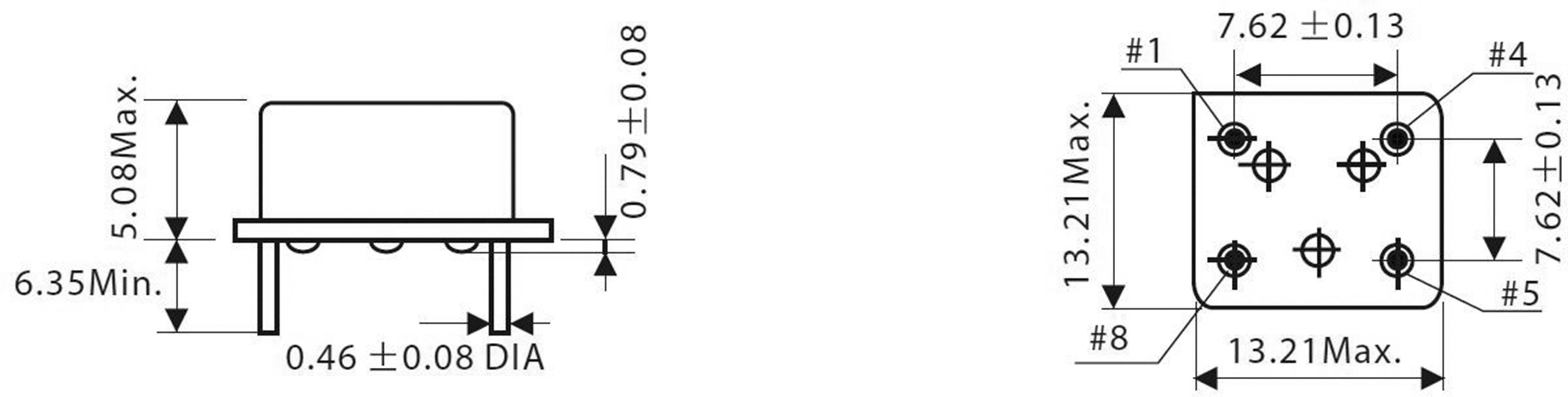Qantek QX8T33B25.00000B30T Crystal oscillator DIP 14 Bulk 120 pc(s