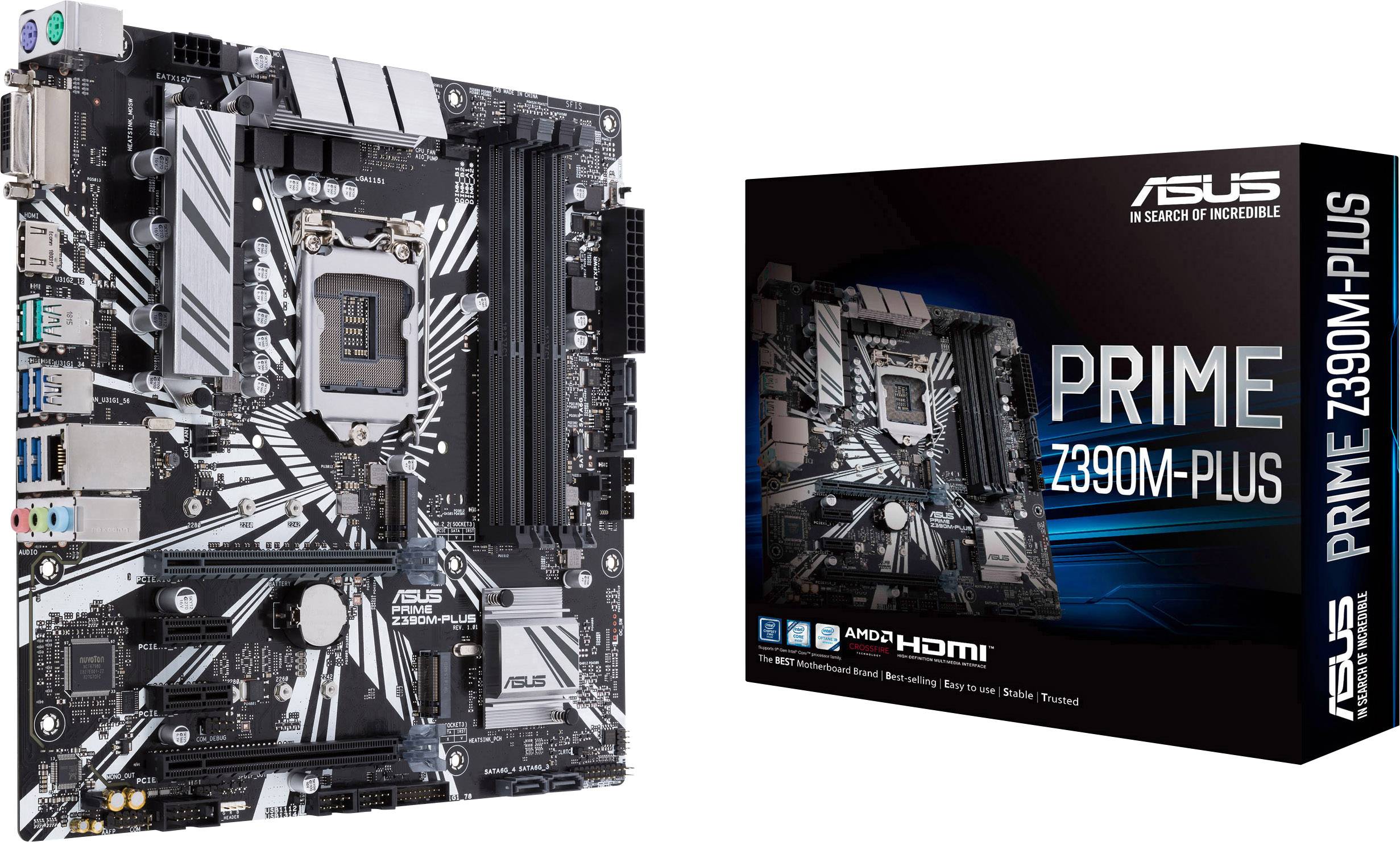 Asus PRIME Z390M-PLUS Motherboard PC base Intel® 1151v2 Form factor Micro-ATX Motherboard chipset Intel® Z390