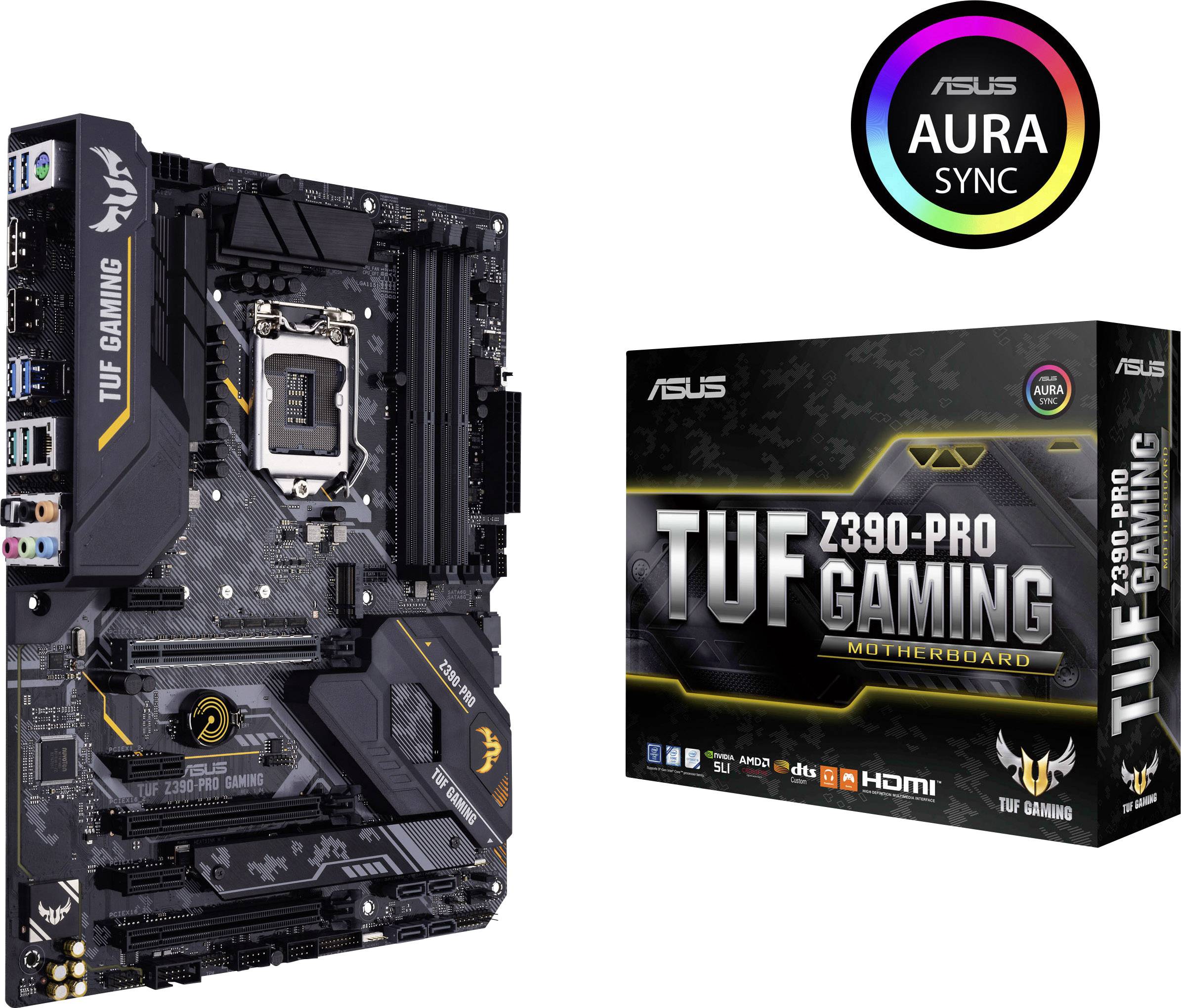 Asus TUF Z390-PRO GAMING Motherboard PC base Intel® 1151v2 Form factor ATX Motherboard chipset Intel® Z390