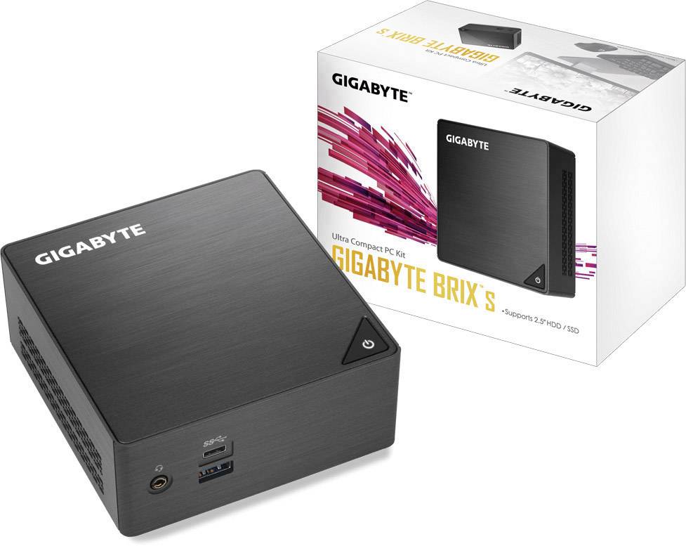 Gigabyte GB-BLCE-4105 Mini PC Intel Celeron J4105 (4 x 1.5 GHz / max. 2.5 GHz) 4 GB RAM 120 GB SSD Win 10 Pro