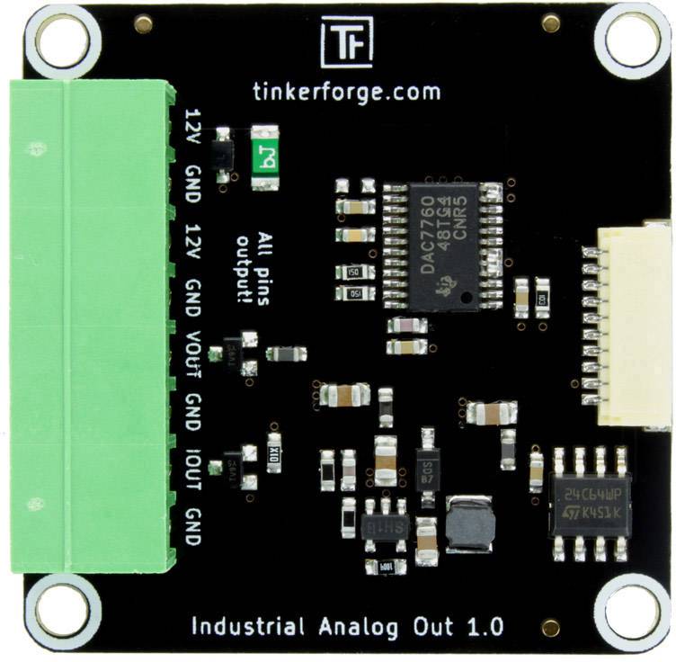 TinkerForge Industrial Analog Out Bricklet TinkerForge Suitable for (single board PCs) TinkerForge 1 pc(s)-0