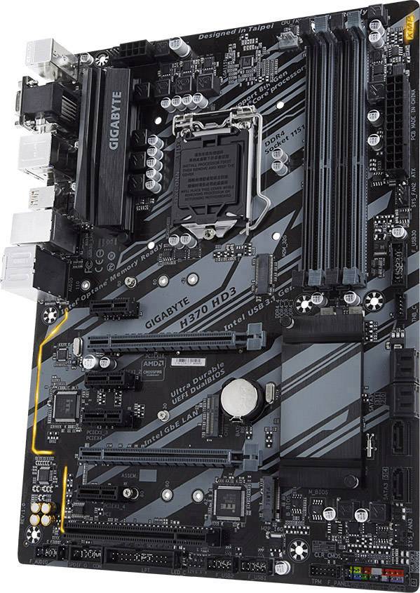 Gigabyte H370 HD3 Motherboard PC base Intel® 1151 Form factor (details) ATX Motherboard chipset
