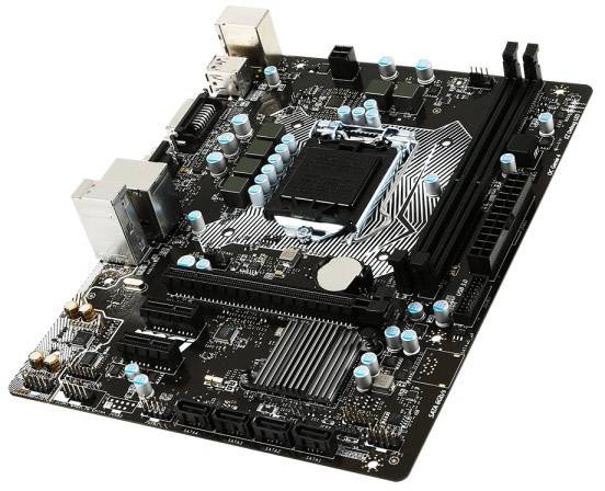 MSI H110M PRO-VD Motherboard PC base Intel® 1151 Form factor (details) Micro-ATX Motherboard chipset Intel® H110-2