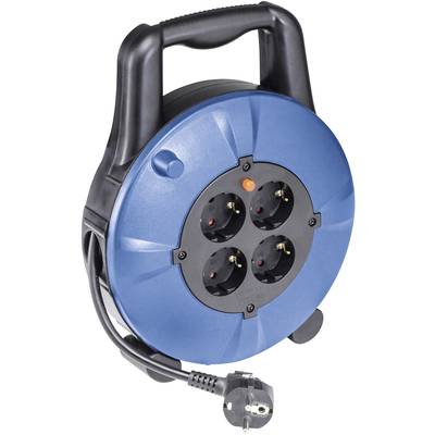 AS Schwabe 16094 Cable reel 10.00 m Black PG right-angle plug
