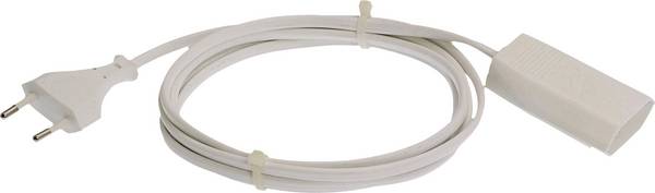 AS Schwabe 50151 Current Cable extension 2.5 A White 5.00 m H03VVH2-F 2X 0,75 mm²