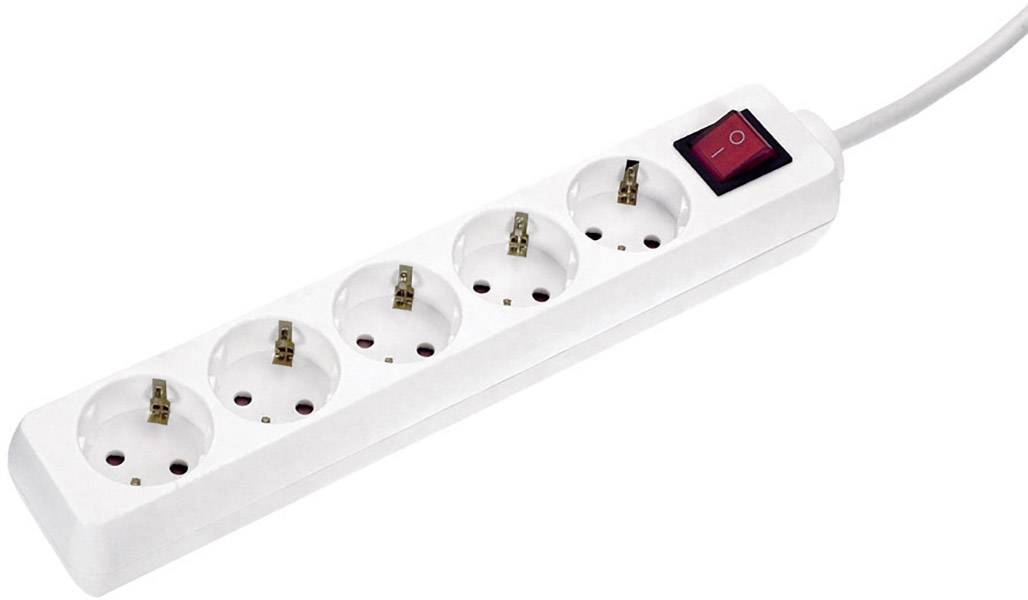 AS Schwabe 35011 Power strip (+ switch) White PG connector 1 pc(s)