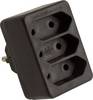 AS Schwabe 48312 Socket splitter Black