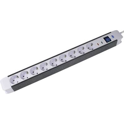 AS Schwabe 18669 Surge protection power strip White, Black PG connector 1 pc(s)