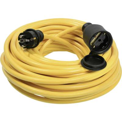 Image of AS Schwabe 60354 Current Cable extension 16 A Yellow 20.00 m AT-N07V3V3-F 3G 1,5 mm²