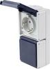 AS Schwabe 62462 Surface-mount socket IP54 Grey