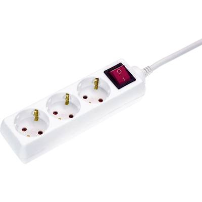 Image of AS Schwabe 11371 Power strip (+ switch) White PG connector 1 pc(s)
