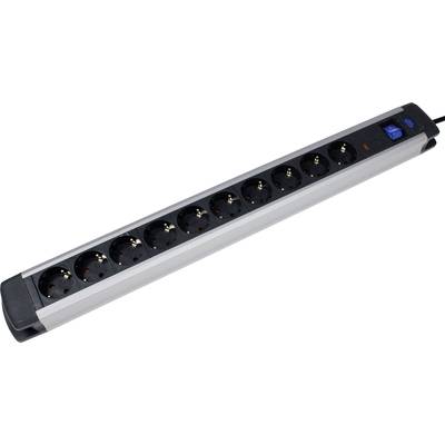Image of AS Schwabe 18360 Surge protection power strip Black, Silver PG connector 1 pc(s)