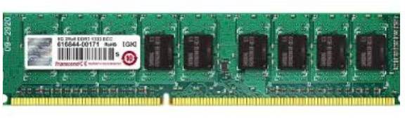 Transcend JetMemory PC RAM card DDR3 8 GB 1 x 8 GB ECC 1333 MHz 240-pin DIMM CL9 TS8GJMA343H