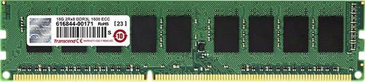 Transcend 8GB DDR3L 1600 ECC-DIMM 2Rx8 PC RAM card DDR3L 8 GB 1 x 8 GB ECC 1600 MHz 240-pin DIMM CL11 11-11-11 TS1GLK72W6HL