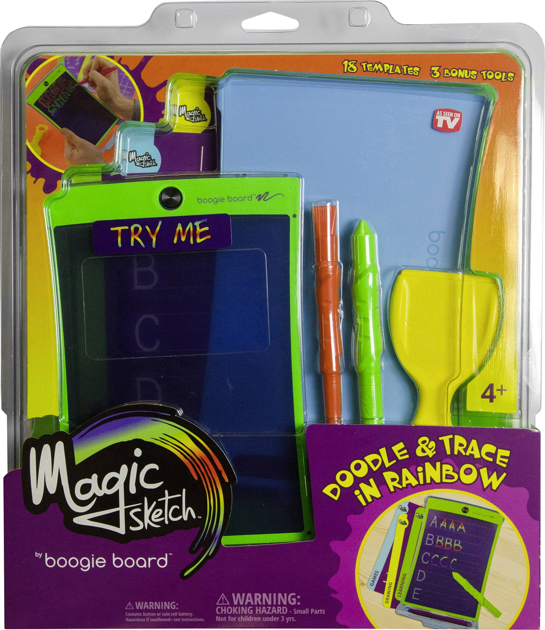 Boogie Board Magic Sketch Carry Case Kit - White with Neon Green