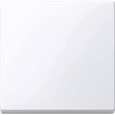 A square, smooth, white surface against a white background.
