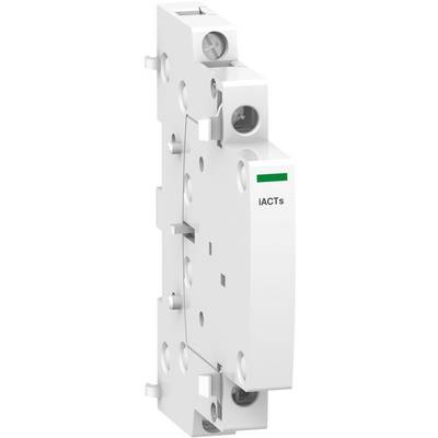 A white electrical component with the inscription 'iACTs'. It has multiple screw holes and appears to be a switching relay or module.