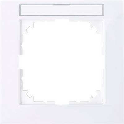 White square cover with a rectangular shield on top, possibly suitable for a light switch or socket.