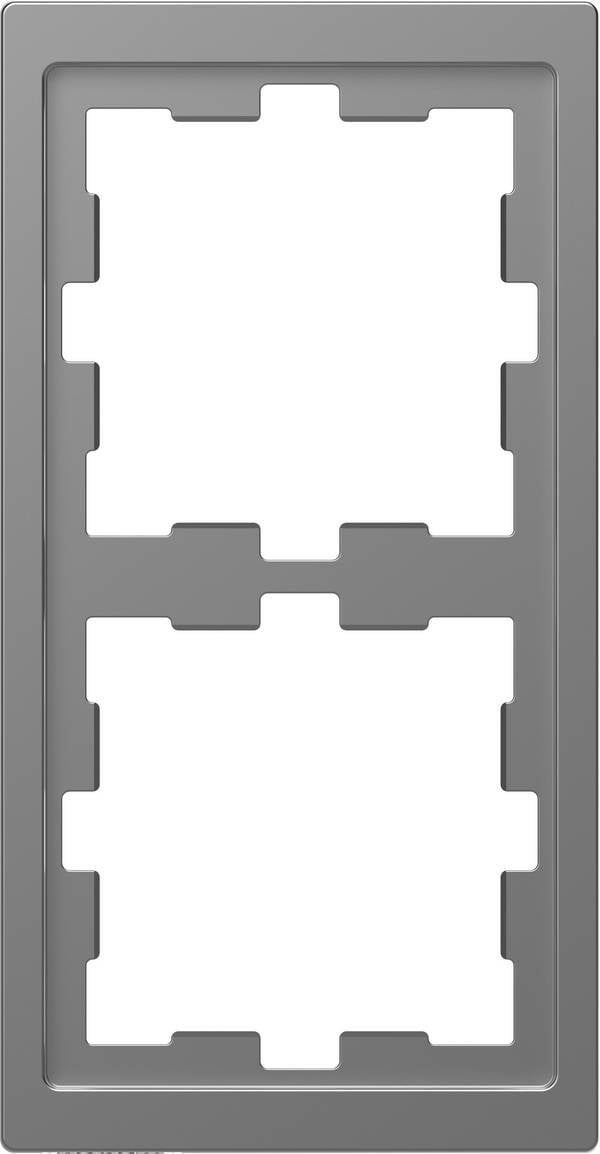 Merten  Frame Cover System Design Stainless steel MEG4020-6536 1 pc(s)