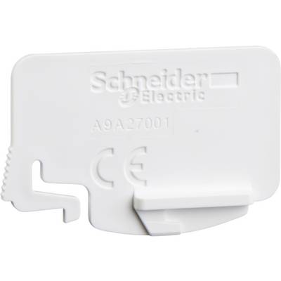 White cover from Schneider Electric with CE marking and serial number A9A27001.