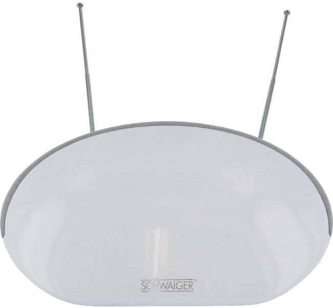 Schwaiger ZA200 DVB-T/T2 active planar antenna Indoors Amplification: 36 dB White-1