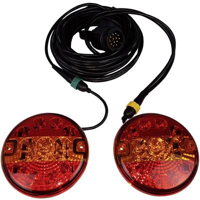 Berger & Schröter Trailer lighting set 13-pin, 7-pin Turn signal, Brake light, Tail light rear 12 V incl. magnetic faste