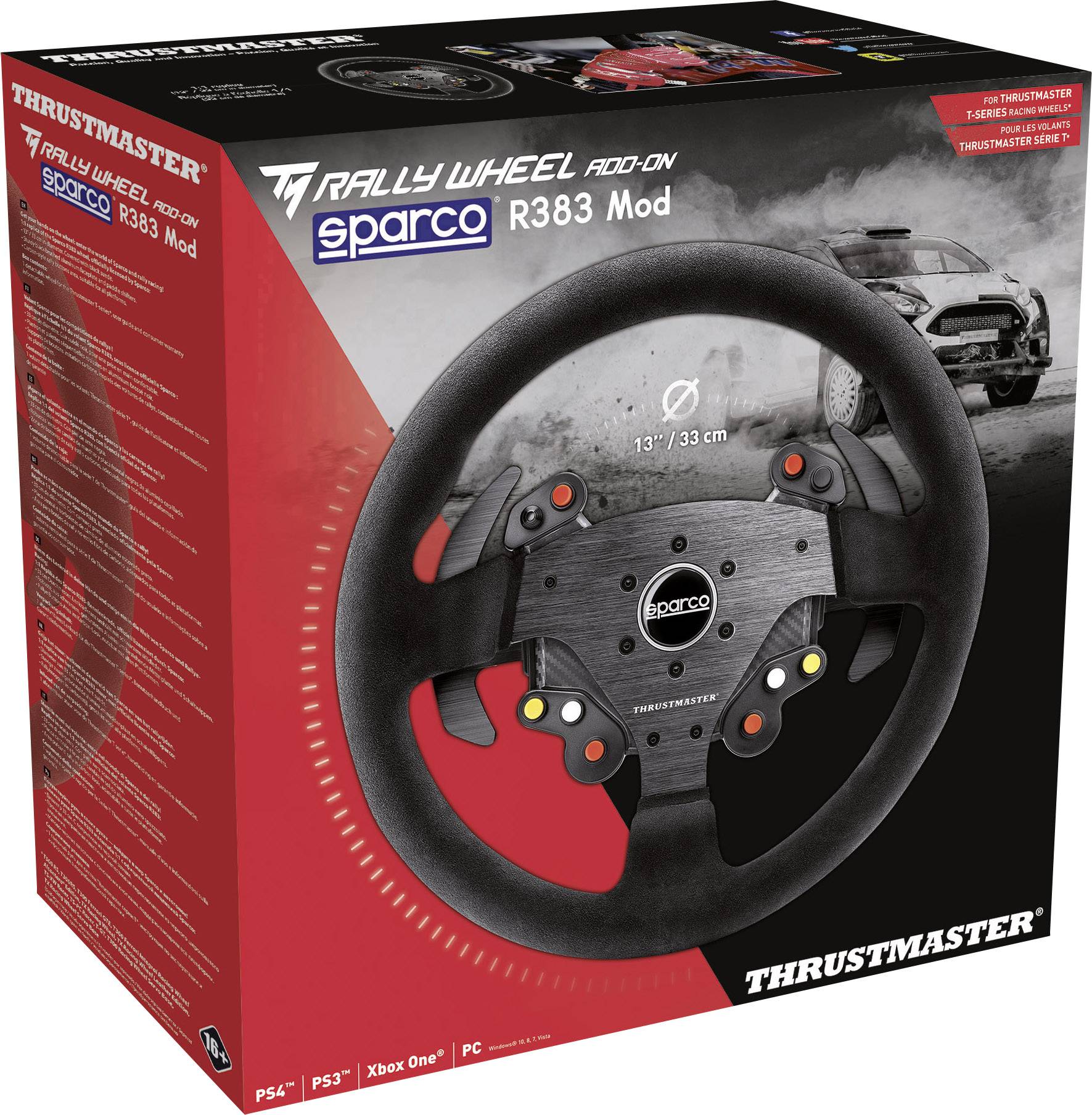 Thrustmaster TM Rally Wheel AddOn Sparco R383 Mod Steering wheel ...