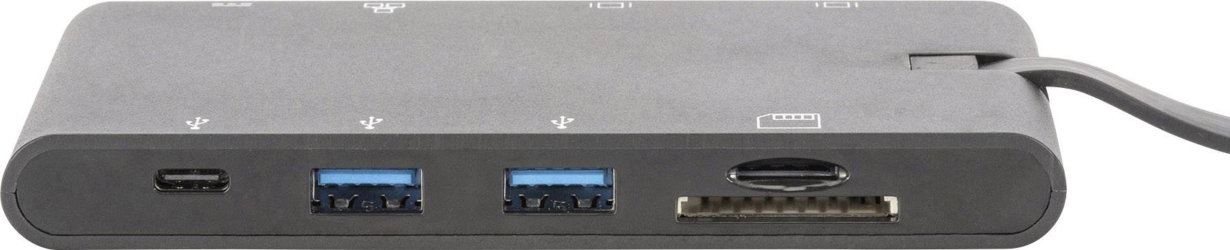 Digitus Laptop docking station DIGITUS Compatible with (brand): Universal Charging function-9