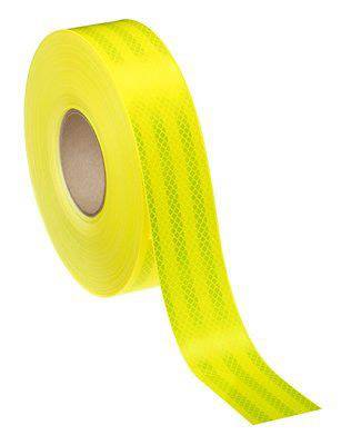 Safe Way Traction 2 x 6 Foot Roll 3M Reflective Sheeting 983-23 Fluorescent Yellow Green Hazard Warning Safety Tape 