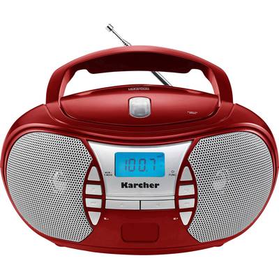 Karcher RR 5025 Radio CD player FM AUX, CD   Red