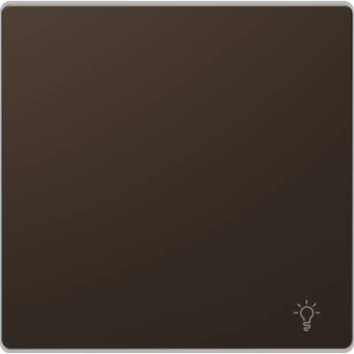 A brown square with rounded corners; a small light bulb icon is depicted in the bottom right.