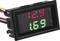Digital display shows '12.9 V' in red and '1.69 A' in green with cable connections on the left.